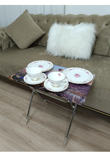Çanta Zigon Sehpa,4'lü Sehpa, Zigon Sehpa, Camlı Sehpa -kapadokya