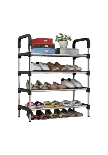 Whıte Cube 4 Raflı Ayakkabı Dolabı 243005108 Siyah