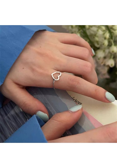 Kadınlar İçin Özel Olarak Tasarlanmış Benzersiz Düz Bantlı Yüzük No.37 Çok Renkli