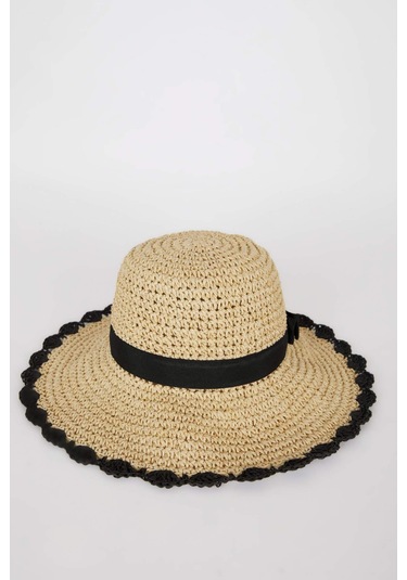 DeFacto Kadın Hasır Şapka D9463AX25SMBG117 Bej