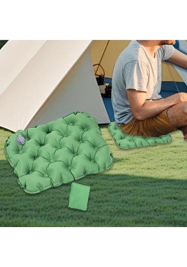 Bosphorusboutique02 Suntek Katlanabilir Ofis Koltuk Minderi - Yeşil, Uçak Ve Ofis Kullanımına Uygun Yeşil