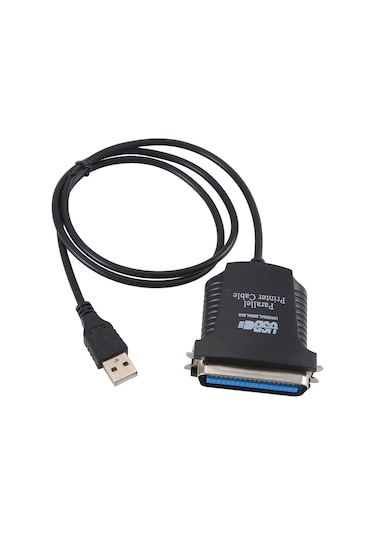 Leasetake Yeni Paralel Port Db36 Lpt Yazıcı Usb Express Kart Dönüştürücü Adaptör Siyah