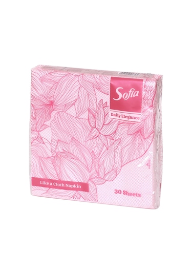Kumaş Dokulu Lüks Pembe Peçete 33x33 Cm - 30 Adet