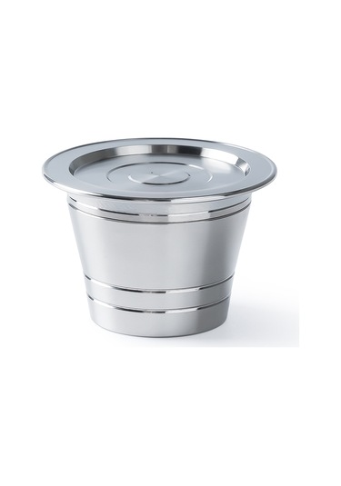 Fosenze Paslanmaz Çelik Yeniden Kullanılabilir Kahve Kapsülü - 4g Kapasiteli, Instant Multı-pod 68 Mb Uyumlu Gümüş