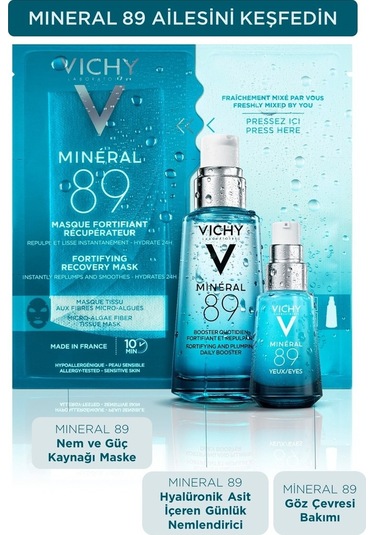 Vichy Mineral 89% Mineralizing Water + Hyaluronic Acid Serum 50 ML