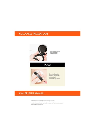 Missha Compressed Flocking Puff Pudra Uygulaması İçin Makyaj Süngeri Daire Yuvarlak