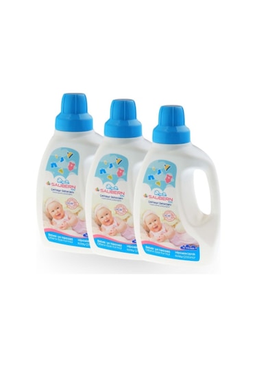 Saubern Hipoalerjenik Sıvı Çamaşır Deterjanı 3 x 750 ML
