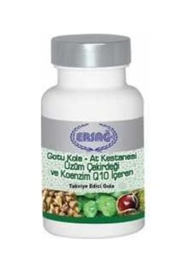 Ersağ Gotu Kola At Kestanesi Üzüm Çekirdeği Koenzim Q10 Gıda T