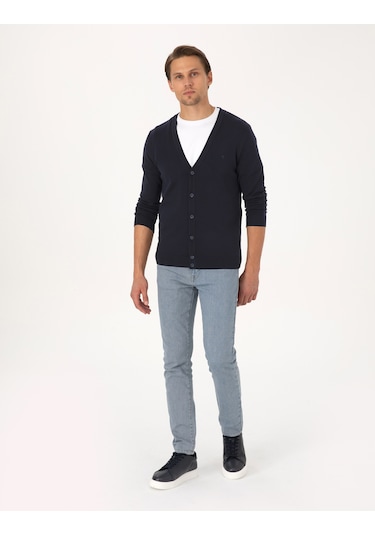 Pierre Cardin Erkek Hırka Triko 50317330-vr033 Lacivert