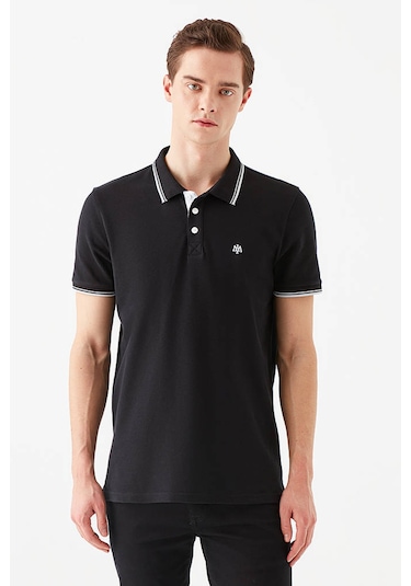 Mavi Erkek Polo Yaka T Shirt 064164-900 Siyah Siyah