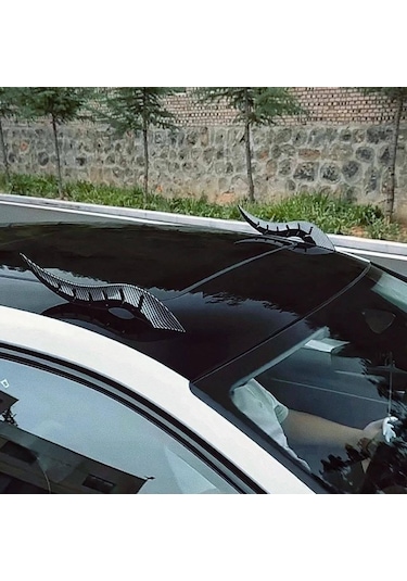 Araba Tavanı Ejderha Boynuzu Araç Dış Aksesuar Boynuz Karbon