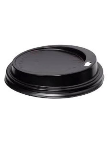 8 Oz Sıcak Kapak 100 Adet Siyah