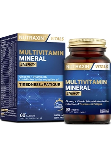 Nutraxin Multivitamin Mineral Enerji 60 Tablet