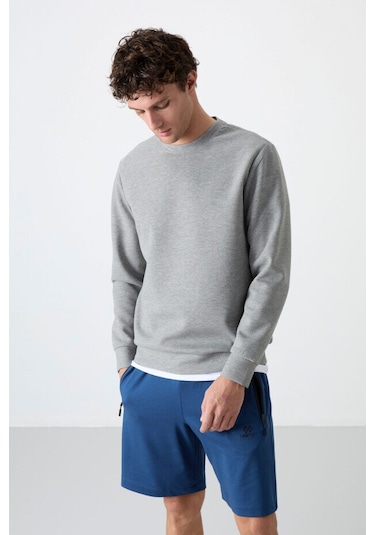 Tommy Life Standart Fit Basic O Yaka 2li Paket Siyah-gri Melanj Erkek Sweatshirt - 88053 Siyah - Gri Tommy Life Standart Fit Basic O Yaka 2li Paket Siyah-gri Melanj Erkek Sweatshirt - 88053 Siyah - Gri