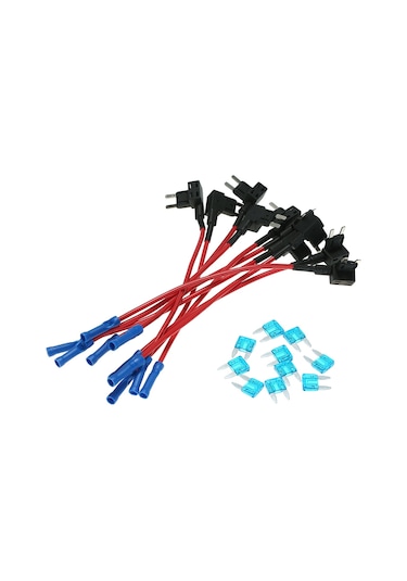 Skycity 10 Adet Mini Otomobil Sigorta Kutusu Alıcı - Uçlu Düz Açı Sigorta Çekici Seti Diğer