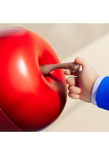 Homyl 3x Küçük Plastik Meyve Kapları Sevgililer Günü Kırmızı