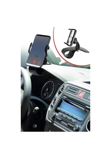 Araç İçi Konsola Takılan Döner Başlıklı Telefon Kıskacı Telefon Tutucu