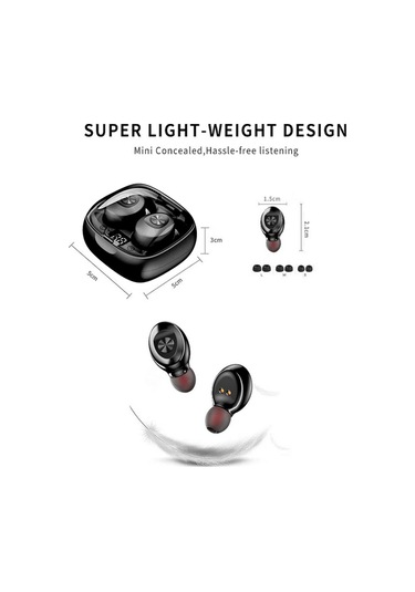 Mufunye Beyaz Xg8 Sayısal Gösterimli Şarj Kutusu İle Kablosuz Spor Kulaklıklar