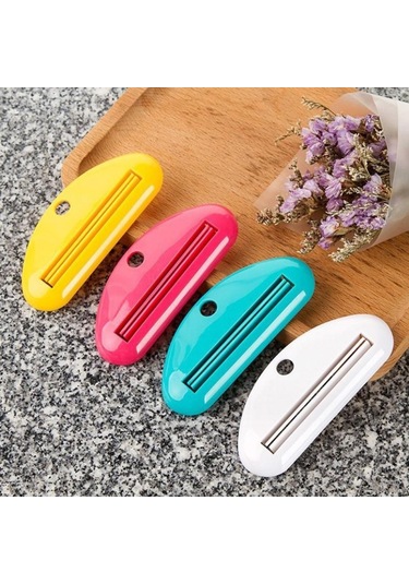 Yeşil Diş Macunu Sıkacağı Manuel Sıkılmış Diş Macunu Tüpü Klipleri Çok Fonksiyonlu Yüz Temizleyici Dağıtıcı Sıkacağı Banyo Aksesuarları Yeşil