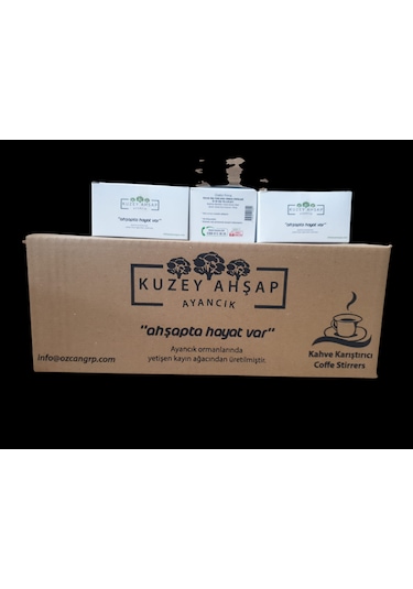 Ahşap Tahta Çay Kahve Karıştırıcı 24 X 500 Ahşap