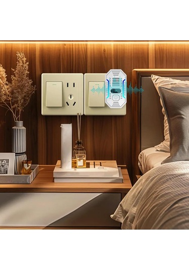 Tenfowee Ev İçi Ultrasonik Sinek Kovucu - Banyo Ve Tavan Katları İçin Avrupa Standartlı Elektronik Böcek Repelleri Beyaz