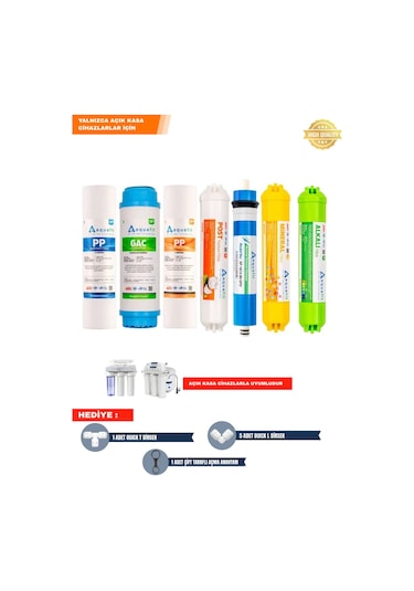 Su Arıtma Filtresi – Açık Kasa 10 inç 7’li Filtre Seti