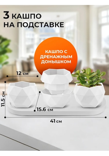 La Decoro Sukulentler İçin Saksı, Menekşe Saksıları, Kaktüs Saksısı. 332559406
