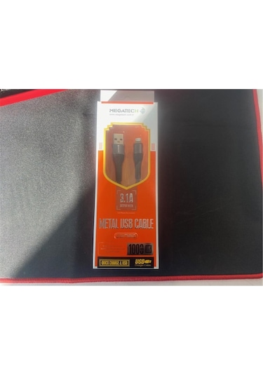 Megatech Data Kablosu Hasır 3.1 Amper İos Gri