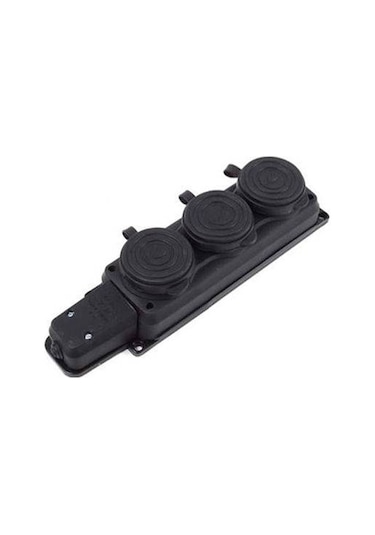 Monofaze 3lü Topraklı Kauçuk Grup Priz