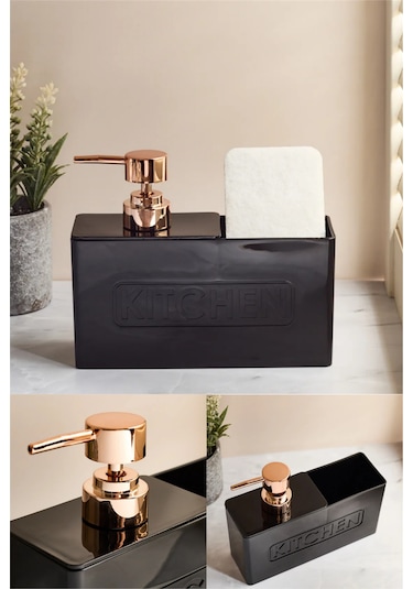 Tezgah Üstü Dikdörtgen Mutfak Sıvı Sabunluk Banyo Mutfak Bulaşık Lavabo Deterjanlık Süngersiz Diğer