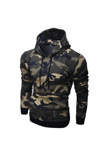 Envy Lab Kapüşonlu Sweatshirt 4170029 Khaki