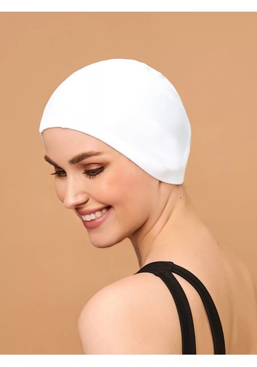 Büyük Emdirilmiş Yüzme Ve Havuz Şapkası 218269960 Beyaz