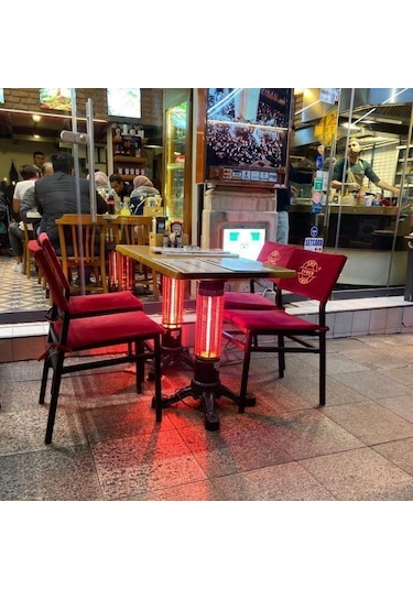 Hottable Tekno Plus 1500 W Uzaktan Kumandalı Isı Kademeli Infrared Isıtıcılı Masa