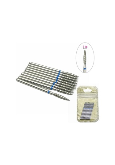 10pcstornado Alev Elmas Tırnak Matkap Ucu Manikür Kesiciler Döner Bur Matkap Aksesuarları Spiral Tırnak Değirmenleri Aracı Mx23lx-10pcs