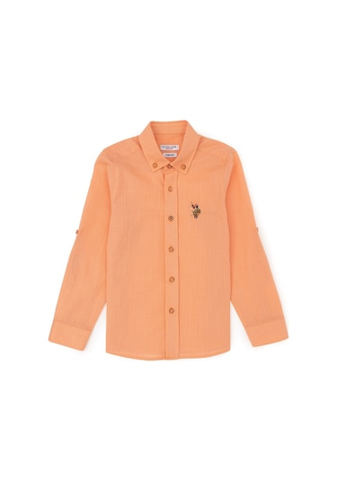 U.s. Polo Assn. Erkek Çocuk Somon Gömlek Basic 50283994-vr047 Pembe