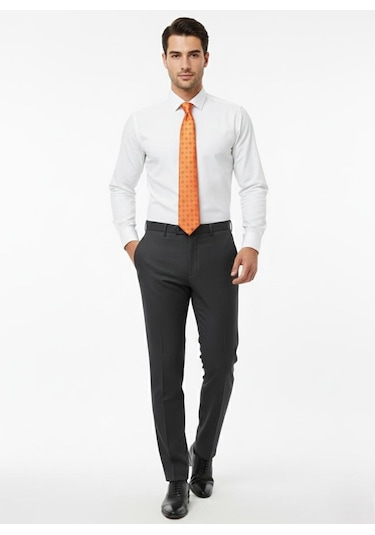 Presto Erkek Slimfit Armürlü Pantolon Siyah 3181-001 Siyah