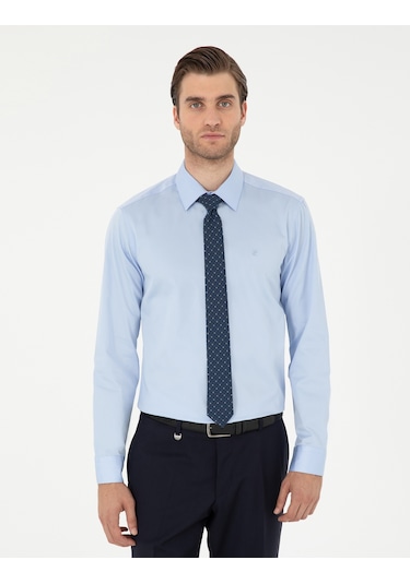 Pierre Cardin Erkek Koyu Mavi Gömlek Basic 50292520-vr032 Koyu Mavi