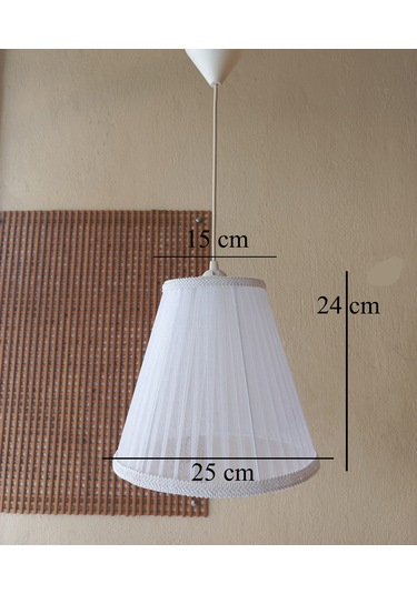 N-58 Beyaz Organze Yatak Odası Çocuk Ve Bebek Odası Avize Beyaz Beyaz