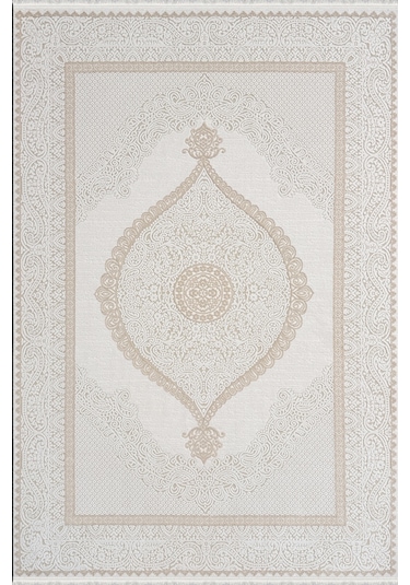 Woolen Halı Palace Modern Akrilik Halı 4852 Bej Renkli