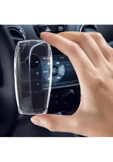 Mercedes Cle Şeffaf Anahtar Kılıfı