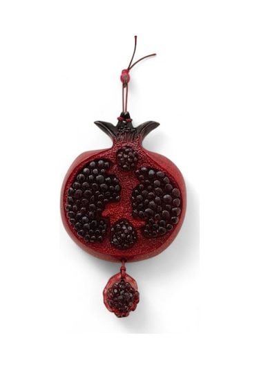 Nar Duvar Süsü El Yapımı Hediyelik Nar Süs Anlamlı Ev Hediyesi Dekoratif Duvar Aksesuarı