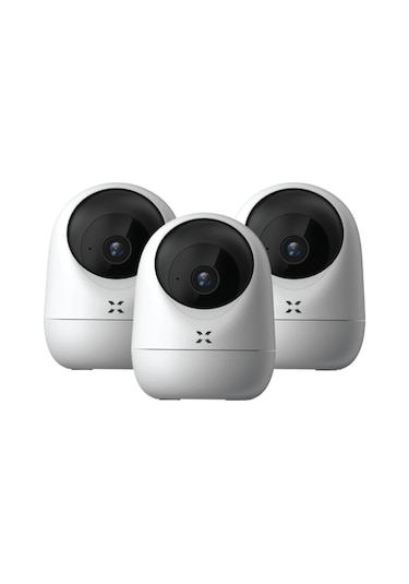 Xenon Smart Akıllı İç Mekan Kamera 1080p Full HD Gece Görüşlü 3 MP Güvenlik Kamerası 3 Adet
