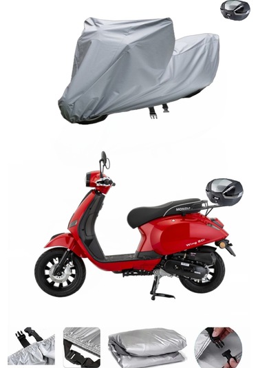 MONDİAL 50 Wing Motosiklet Brandası Arka Çanta Uyumlu