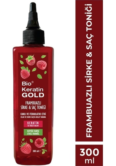 Bio Keratin Gold Frambuazlı Sirke ve Saç Toniği 300 ML
