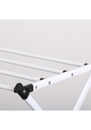 Jms Katlanır Kurutma Rafı Metal Standı Asılı Ev Çamaşır Elbise Havlu Beyaz