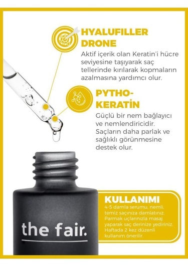 the fair. Dökülme ve Kırılma Karşıtı Vegan Saç Bakım Seti 2 x 50 ML