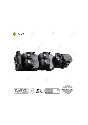 Citroen C5 Sol Ön Dörtlü Cam Açma Düğmesi Anahtarı 2001-2007