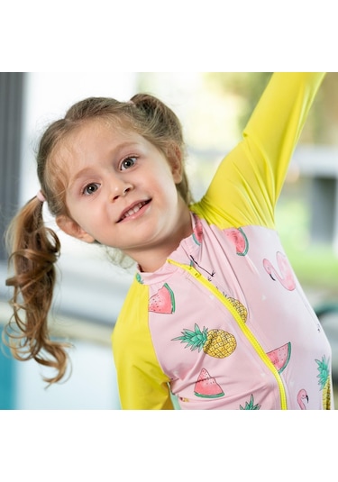 Owli Sunsafe Uv Korumalı Swimsuit Mayo Flamingo 001