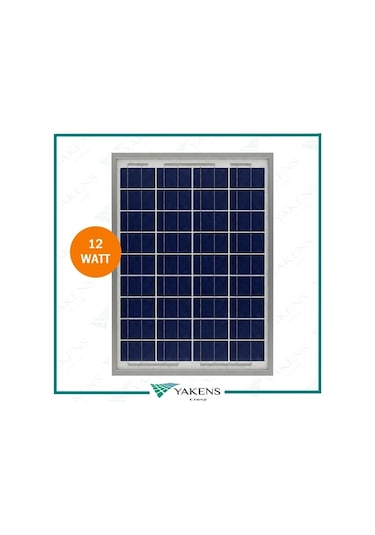 12W Watt Polikristal Güneş Paneli Lexron