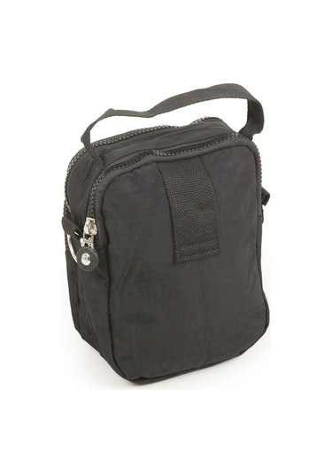 Krinkıl/klinkır Su Geçirmez Kumaş Cırtlı Çokgözlü Erkek Çapraz Omuz ve El Çantası Siyah 11-6k Siyah